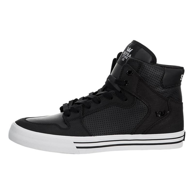 Buty Supra VAIDER - Sneakersy Wysokie Męskie - Czarne (HDMT-58603)